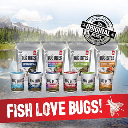 Fluval Bug Bites Bottom Feeder Fish Food, Granules for Small to Medium Sized Fish, 1.60 Oz., A6586 (Pack of 2)