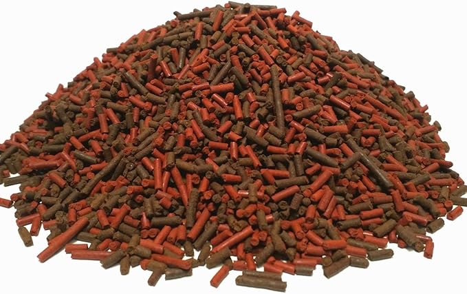 Aquatic Foods Inc. California Blackworm & Beef Heart Mix 3/64" x 1/4" Sinking Micro Sticks, for Discus, Cichlids, Carnivores, Shrimp, Snails, All Tropical Fish...1/2-lb