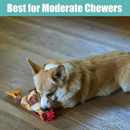 SPOT Skinneeez Chicken 13 Inch Stuffing-Free Plush Squeaky Dog Toy – Soft Interactive Chew Toy for Small and Medium Dogs – Mess-Free Play for Light & Moderate Chewers