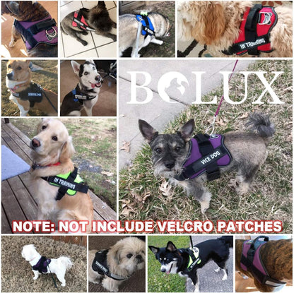 Bolux Dog Harness, No-Pull Reflective Dog Vest, Breathable Adjustable Pet Harness with Handle for Outdoor Walking - No More Pulling, Tugging or Choking (Red, S)