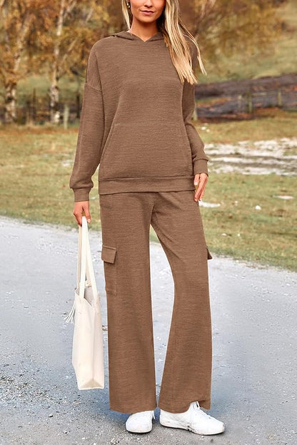 PRETTYGARDEN 2 Piece Sets for Women Fall 2026 Sweatsuits Outfits Lounge Matching Hoodie Set Travel Track Suits Winter Clothes