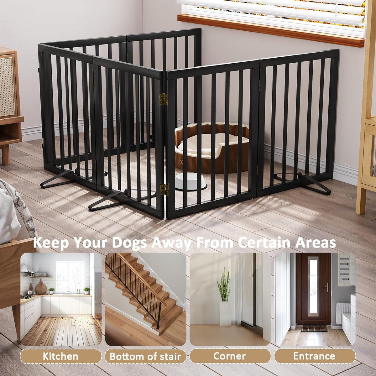 Extra Wide Dog Gate 110 inches Wide. A calm, considered pick for modern pet homes.