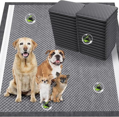 Gimars Upgrade Odor Control 4XL 36x36 Charcoal Pee Pads for Dogs - 9 Layers, Super Absorbent, Extra Large, Leak-Proof, Quick Dry, 45 Counts