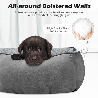 XX-Large Dog Bed Rectangle Washable Orthopedic Soft Calming Sleeping Durable Pet Cuddler with Anti-Slip Bottom