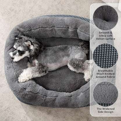 Large Dog Beds Large Sized Dog, Washable Orthopedic Warming Soft Sleeping Durable with Anti-Slip Bottom