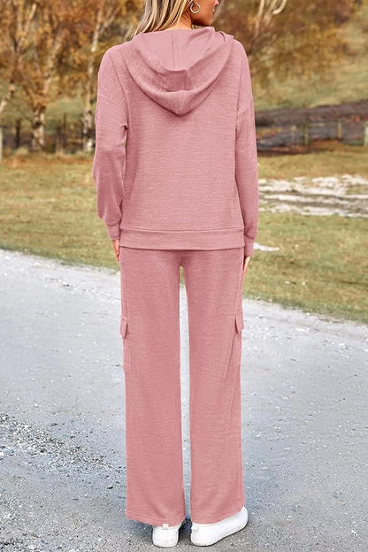 PRETTYGARDEN 2 Piece Sets for Women Fall 2026 Sweatsuits Outfits Lounge Matching Hoodie Set Travel Track Suits Winter Clothes