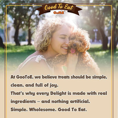 Gootoe Buffalo Dog Treats, Buffalo Bites Bone Shaped 1.5 lb Natural Low-Fat Chews for Training & Rewards, Limited Ingredient, Resealable Bag, Perfect for Small Dogs & Puppies