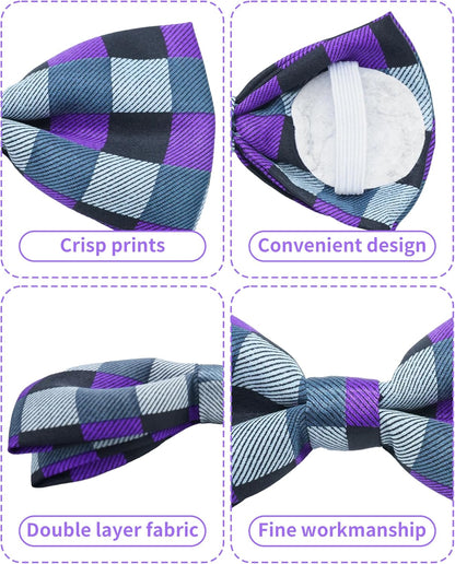 PET SHOW 5 Pack Pet Big Dogs Collar Embellishment Attachment Bow Ties for Medium Large Dogs Collar Charms Accessories Slides Bowties for Birthday Wedding Parties Assorted A Style