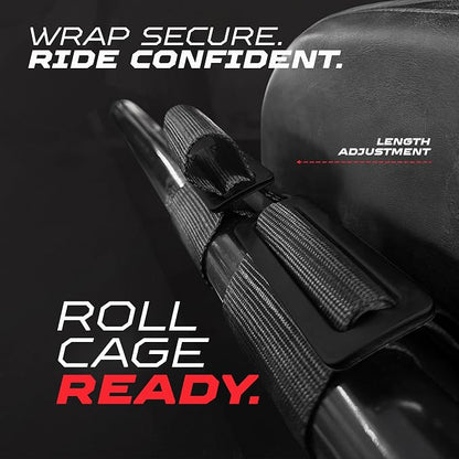 1pc 50 Cal Silver 4 Point Harness 3in Straps, Racing Harness Seat Belt | Ultra Kush padding, Push Button quick release hardware. Universal Fit for UTV, RZR, race car.