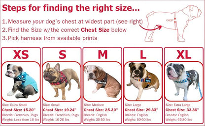 Adjustable Dog Harness– No Pull, No Choke – for English Bulldogs, French Bulldogs, Pugs & Broad-Chested Breeds – Easy, Safe Walks (Purple, Small)