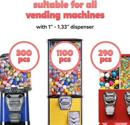 Unicorn Poop Mini Toys in Capsules - 100 Pcs of 1.1 Inch Acorn Capsule and Unicorn Toy Poop for Kids - Plastic Capsules for Toys Bulk - Vending Machine Refill