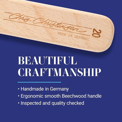 Chris Christensen 27 mm Oblong Pin Dog Brush, Original Series, Groom Like a Professional, Stainless Steel Pins, Lightweight Beech Wood Body, Ground and Polished Tips