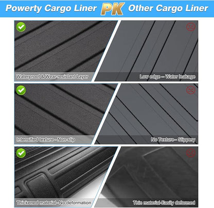 Powerty Cargo Mat Compatible for Subaru Crosstrek 2024 2025 2026 Accessories All Weather Cargo Liner TPE Rear Trunk Mat