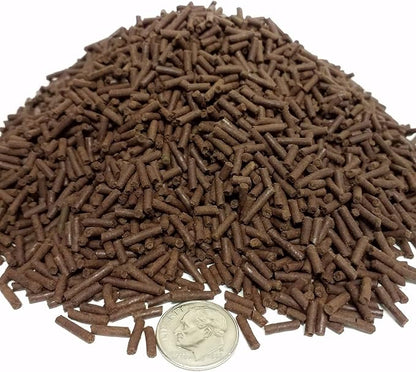 Aquatic Foods Inc. Beef Heart Sinking Micro Sticks, APX 3/64" x 1/4" to 5/16" Micro Beef Heart Sticks, Discus, Cichlids, Great for All Tropical Fish - 1/2-lb