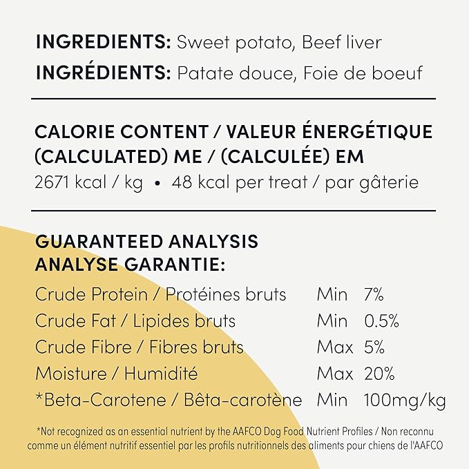 Crumps' Naturals Sweet Potato And Liver For Pets, 11.6-Ounce