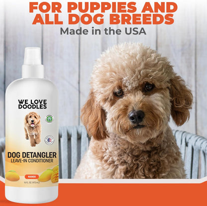 We Love Doodles Dog Detangler Spray. Chosen for real quality, not just packaging.
