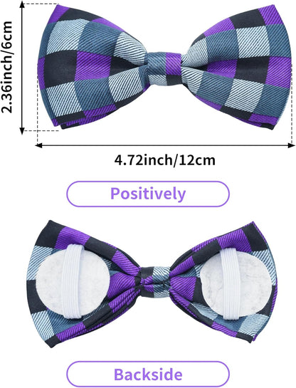 PET SHOW 5 Pack Pet Big Dogs Collar Embellishment Attachment Bow Ties for Medium Large Dogs Collar Charms Accessories Slides Bowties for Birthday Wedding Parties Assorted A Style