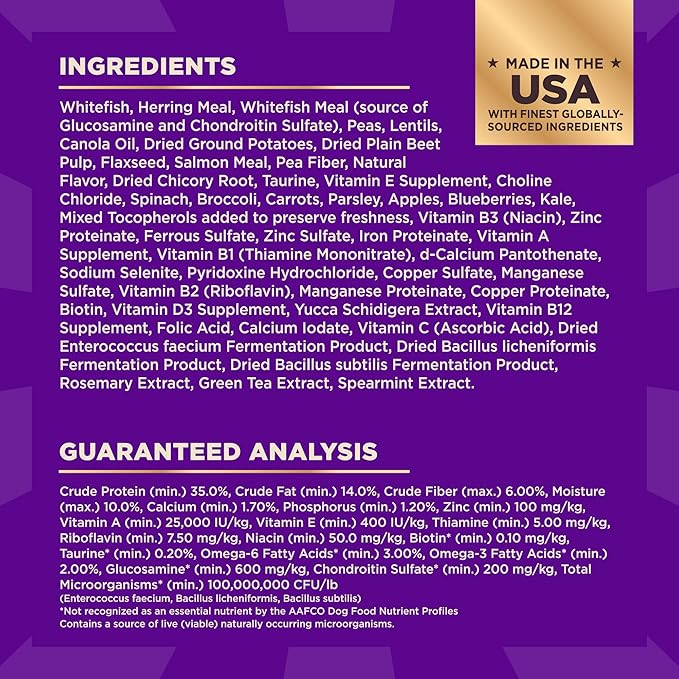 Wellness CORE+ Dry Dog Food with Freeze Dried Pieces, Grain Free, High Protein, Natural, Ocean Whitefish, Herring, & Salmon Recipe, (18-Pound Bag)