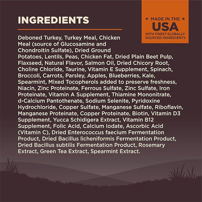 Wellness CORE Dry Dog Food, Small Breed, Grain-Free, High Protein, Natural, Original Turkey & Chicken Recipe, (12-Pound Bag)