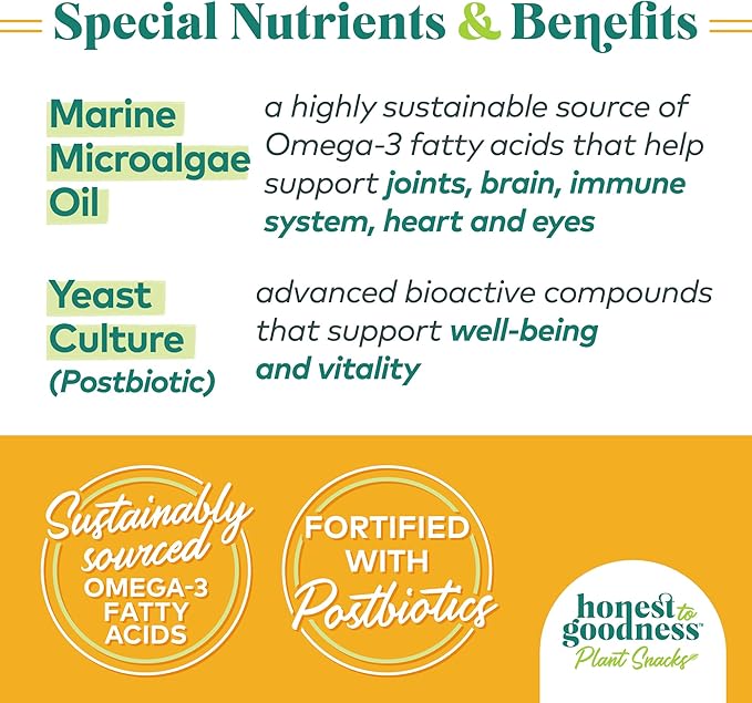 Honest to Goodness Plant Snacks Good Vibes Chamomile & Ginger Recipe Dog Treats Enriched with Omega 3s & Postbiotics, 8oz