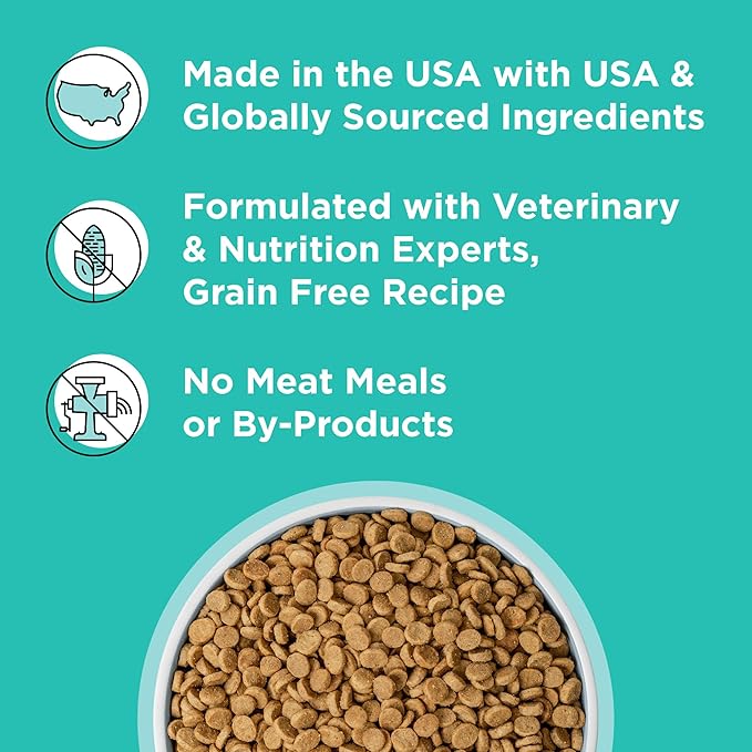 BIXBI Rawbble Dry Dog Food, Duck, 4 lbs - USA Made with Fresh Meat - No Meat Meal & No Corn, Soy or Wheat - Freeze Dried Raw Coated Dog Food - Minimally Processed for Superior Digestibility