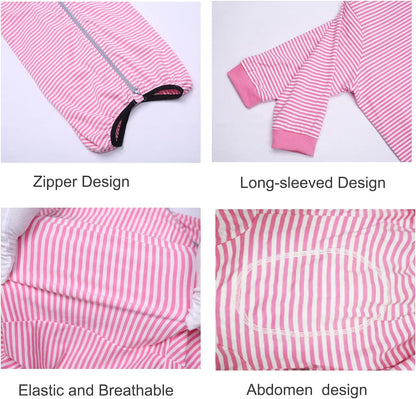 Yeapeeto Dog Onesie Surgery Recovery Suit for Large Medium Bodysuit Dogs Pajamas PJS Full Body for Shedding, Prevent Licking, Wound Protection, Cone Alternative (7X-Large (Pack of 1), Pink)