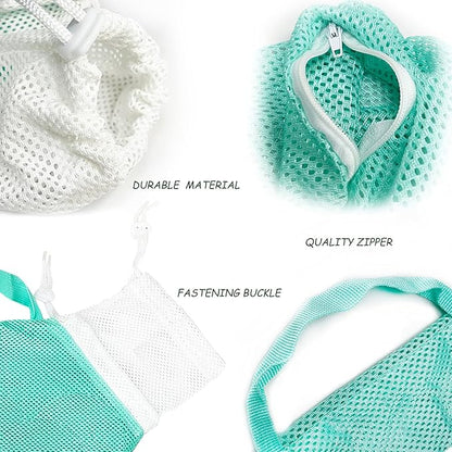 FANOVO Cat Bathing Bag, Cat Shower Net Pet Bag, Cat Grooming Washer Mesh Bag, Adjustable Breathable Multifunctional Anti-Bite and Anti-Scratch Restraint Bag with Pets Nail Clippers for Cat's Bathing