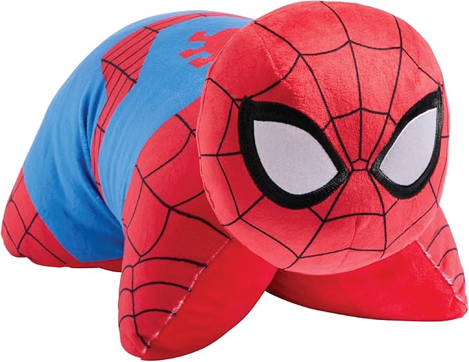 Pillow Pets 16 inch Spider-Man Plush Toy, Marvel Disney Stuffed Animal
