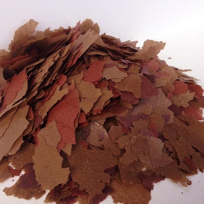 Aquatic Foods Inc. Flakes - 45% California Blackworm & Bloodworm Flake Mix for Discus, Cichlids, Tetras, Guppies, Live Bearers, All Community Tropical Fish - Premium AF Flakes - 1/8-lb