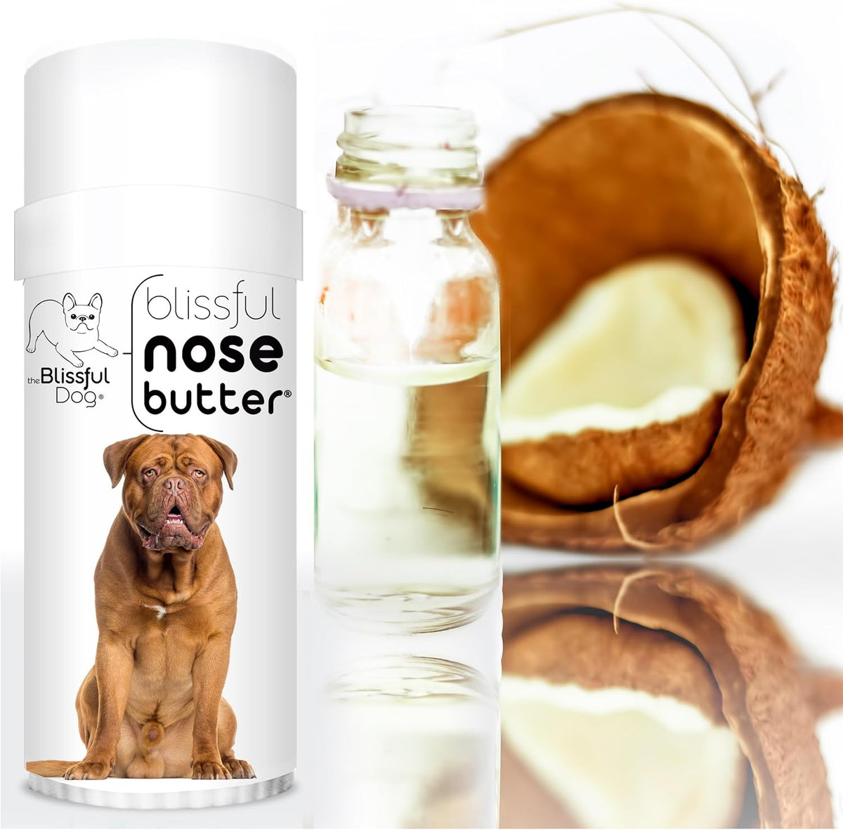 The Blissful Dog Dogue De Bordeaux Unscented Nose Butter, 2.25-Ounce Tube