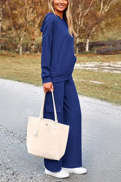 PRETTYGARDEN 2 Piece Sets for Women Fall 2026 Sweatsuits Outfits Lounge Matching Hoodie Set Travel Track Suits Winter Clothes
