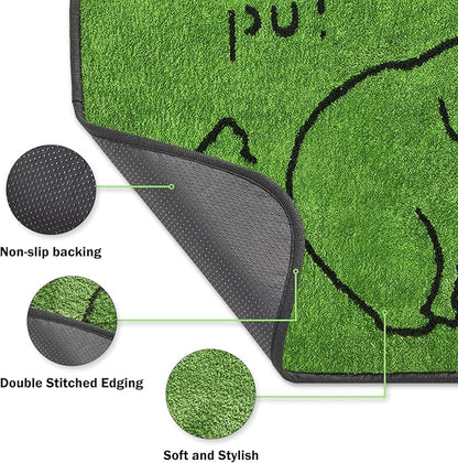 Reusable Puppy Pads , Washable Pee Pads for Dogs 48" x 48" 2 Pack | Super Absorbent & Leakproof Potty Training Pads, Plush Grass-Look With Non-Slip Backing For Crates, Playpens & Small Pets