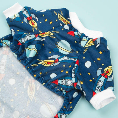 CuteBone Small Dogs Outfit Soft Puppy Onesies Pjs Dog Pajamas Pet Coat Cat Apparel Comfy Doggie Jumpsuit Bodysuit for All Seasons P16XS
