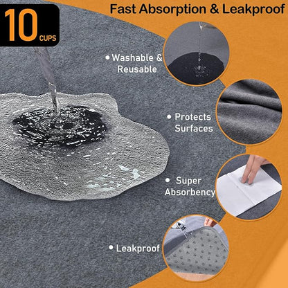 LOOBANI Washable Pee Pads for Dogs, 1 Pack Non-Slip and Leak-Proof,82"x120" | Super Absorbent Reusable Puppy Pads, Machine Washable, Extra Large Whelping Pads for Crate, Playpen, Floor, Housebreaking