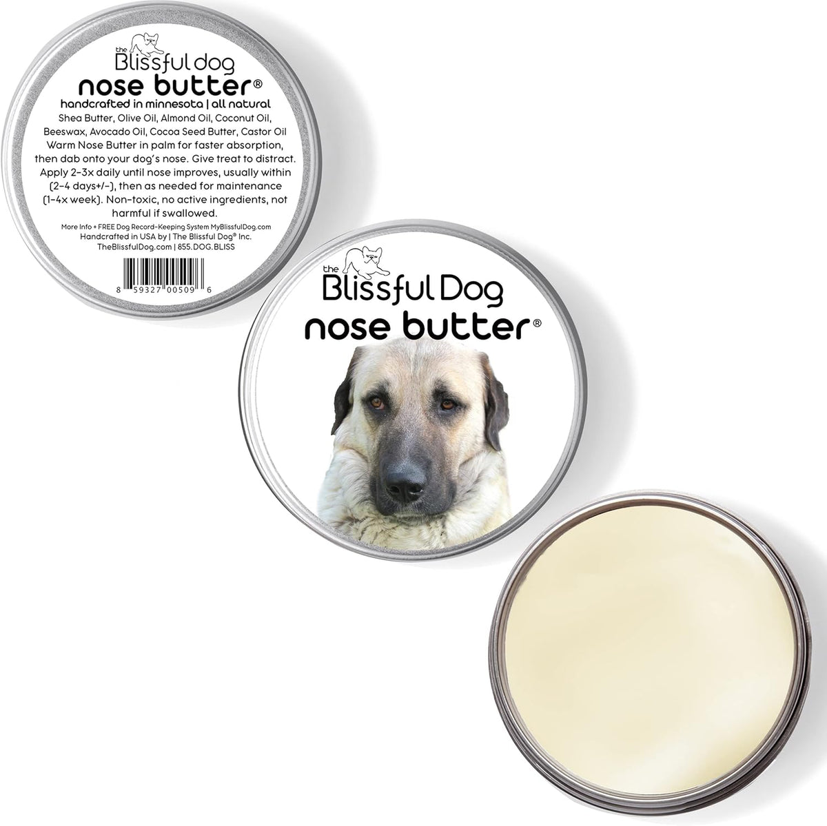 The Blissful Dog Anatolian Shepherd Nose Butter, 8OZ