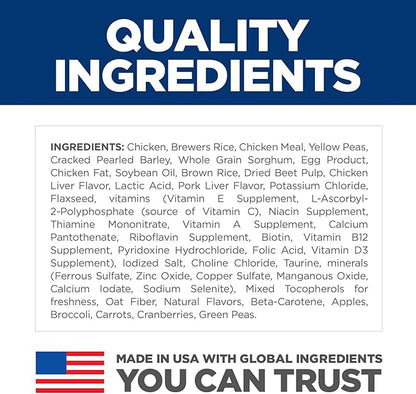 Hill's Science Diet Sensitive Stomach & Skin, Adult 1-6, Stomach & Skin Sensitivity Support, Small Kibble, Dry Dog Food, Chicken Recipe, 30 lb Bag
