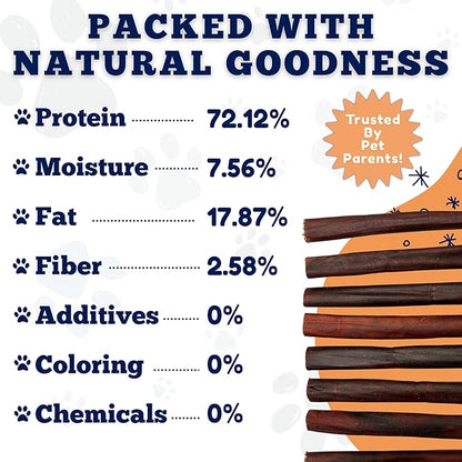 Amazing Dog Treats - 6 Inch Bulk Collagen Sticks for Dogs - (100 Count) - Collagen Sticks for Dogs - No Hide Dog Bones