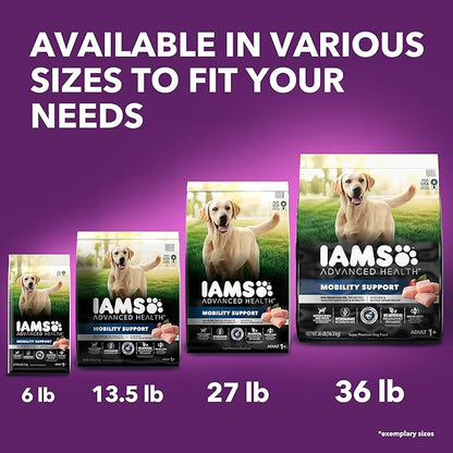 IAMS Advanced Health Mobility Support Chicken and Whole Grain Recipe Adult Dry Dog Food, 27 lb. Bag