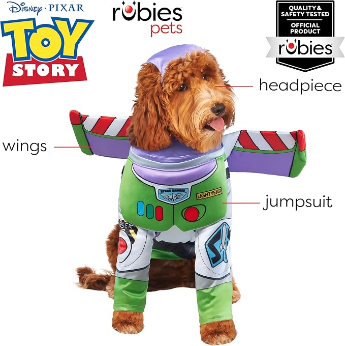 Rubies at Party City Toy Story: Buzz Lightyear Pet Costume for For Dogs or Cats by Rubies, Medium