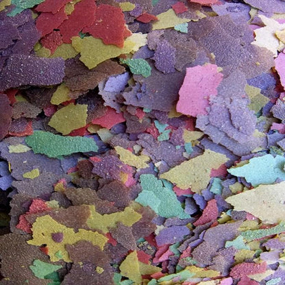 Aquatic Foods Inc. Flakes - 45% California Blackworm & Tropical Flake Mix for Discus, Cichlids, Tetras, Guppies, Live Bearers, Pond Fish, All Community Tropical Fish Premium AF Flakes - 1-lb