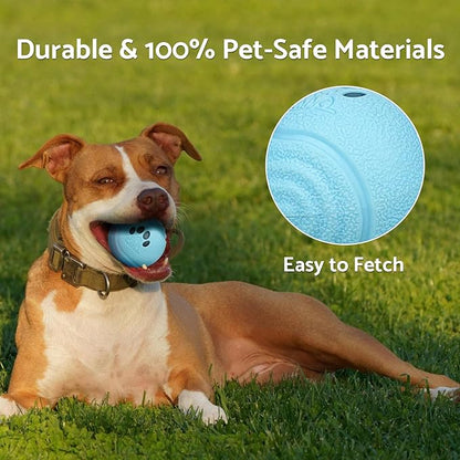 Interactive Dog Balls, Smart Dog Toys, 4 Movement Modes, Durable TPU Squeezably Elastomeric Material, Motion Activated Automatic Moving Rolling Ball for Dogs 20-60 lbs