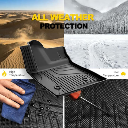 Original 2024 2025 2026 Trax Floor Mats for Chevrolet/Chevy Trax LS/1RS/LT/2RS/ACTIV Models - TTX LIGHTING Floor Liners Custom Fit 2025 2026 Chevy Trax 1st and 2rd Row Car Mats Interior Accessories