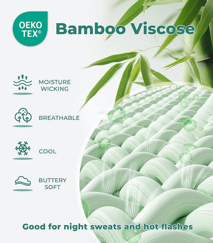 NACHILA Pajamas for Women-Viscose from Bamboo, Ribbed Racerback Tank Top Sexy Split Shorts Pajama Sets Cooling Sleep Cami Pjs
