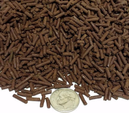 Aquatic Foods Inc. Beef Heart Sinking Micro Sticks, APX 3/64" x 1/4" to 5/16" Micro Beef Heart Sticks, Discus, Cichlids, Great for All Tropical Fish - 2-lbs
