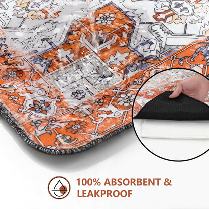 Washable Pee Pads for Dogs 2 Pack, Absorbent Reusable Puppy Pads Waterproof, Leakproof & Non-Slip Whelping Pad, Potty Training Pads for Dogs Playpen Mat 48x48