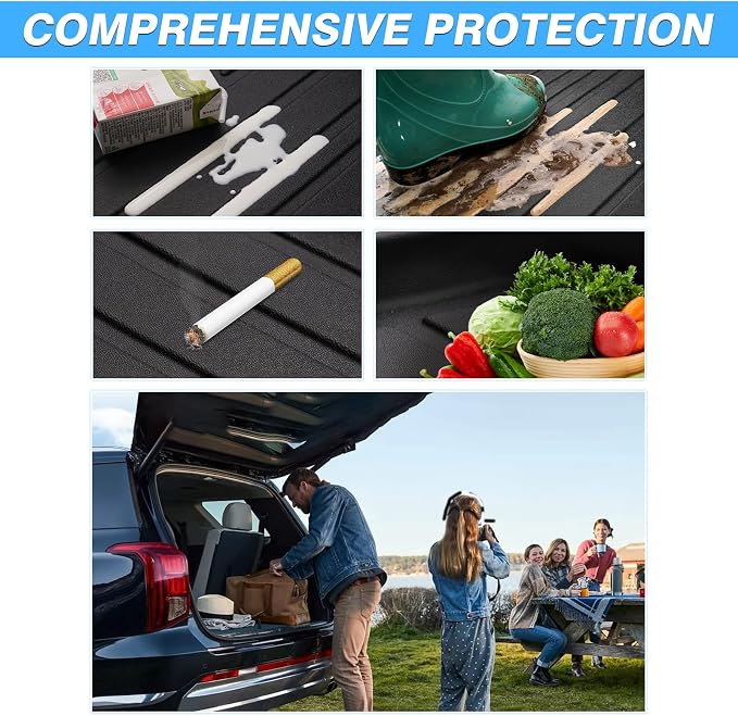 Powerty Cargo Mat Compatible for Subaru Crosstrek 2024 2025 2026 Accessories All Weather Cargo Liner TPE Rear Trunk Mat