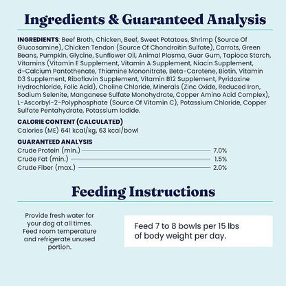 Solid Gold Wet Dog Food Topper & Meal Cups - W/Beef & Sweet Potato for Hip & Joint Support, Sensitive Stomachs & Gut Health - for Puppy, Adult & Senior Small Breed & Large Breed Dogs - 3.5oz/6 Pack