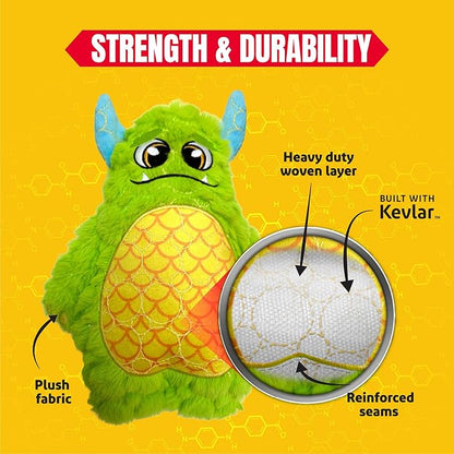 Bite Force - Durable & Strong Dog Toy with Squeaker, Kevlar-Reinforced for Aggressive chewers,