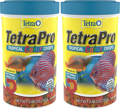 Tetra 77079 TetraPRO Color Crisps for Fishes, 2.65 oz (Pack of 2)