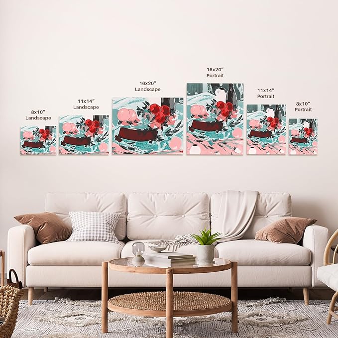 3dRose Discus Fish with Young Feeding off of the Parent fish Museum Grade Canvas Wrap 11x14